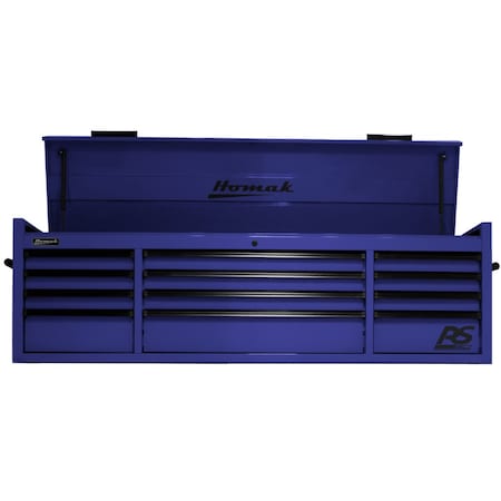 Homak 72in RS PRO 12 DR TOP CHEST W/OUTL-BL BL02072120